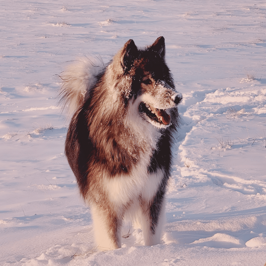 Native American Indian Dog demonstrating ancestral working structure in natural environment