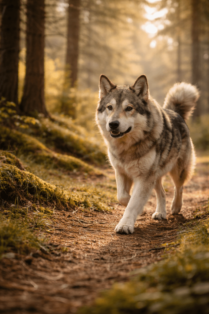 Native American Indian Dog thriving in a natural outdoor environment