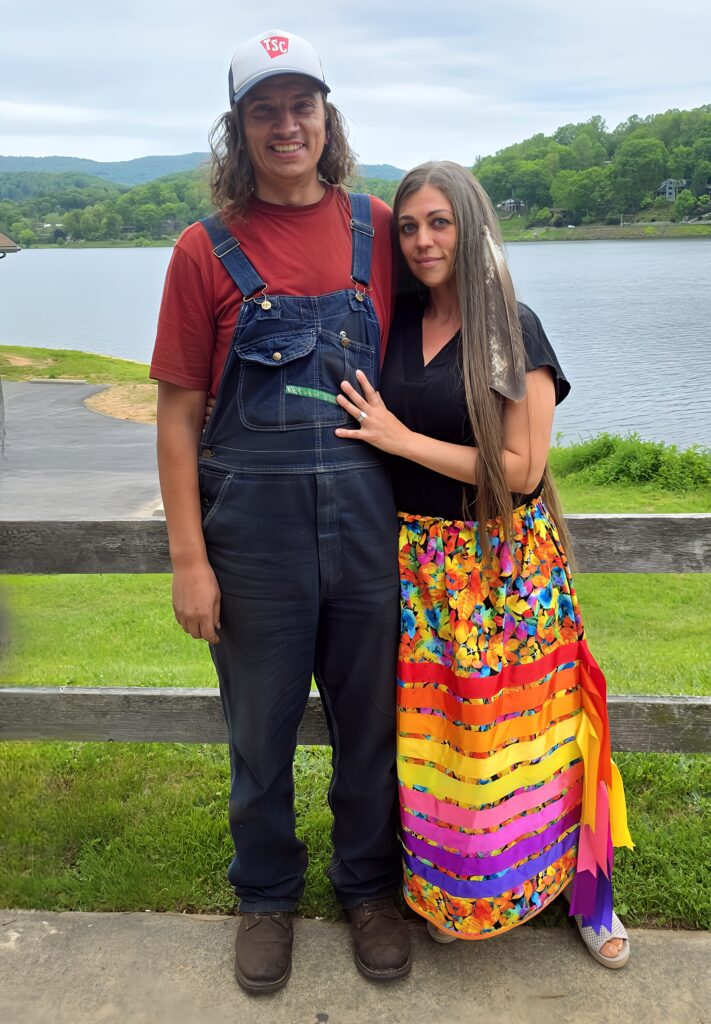 Uri and Rebecca Michal, founders of Corn Moon Medicine Dogs and the Native American Indian Dog Preservation Project