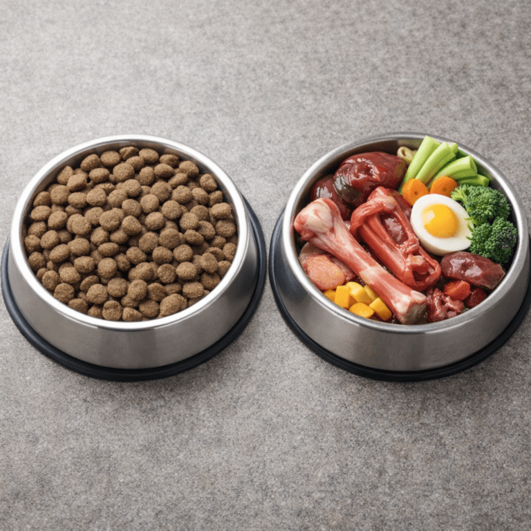 Kibble versus fresh whole food diet for dogs